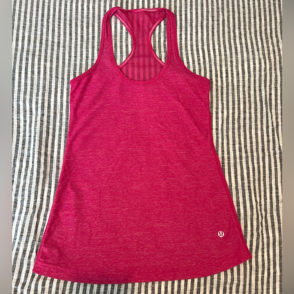 Lululemon Racerback Pink Tank Top - Picture 2 of 2